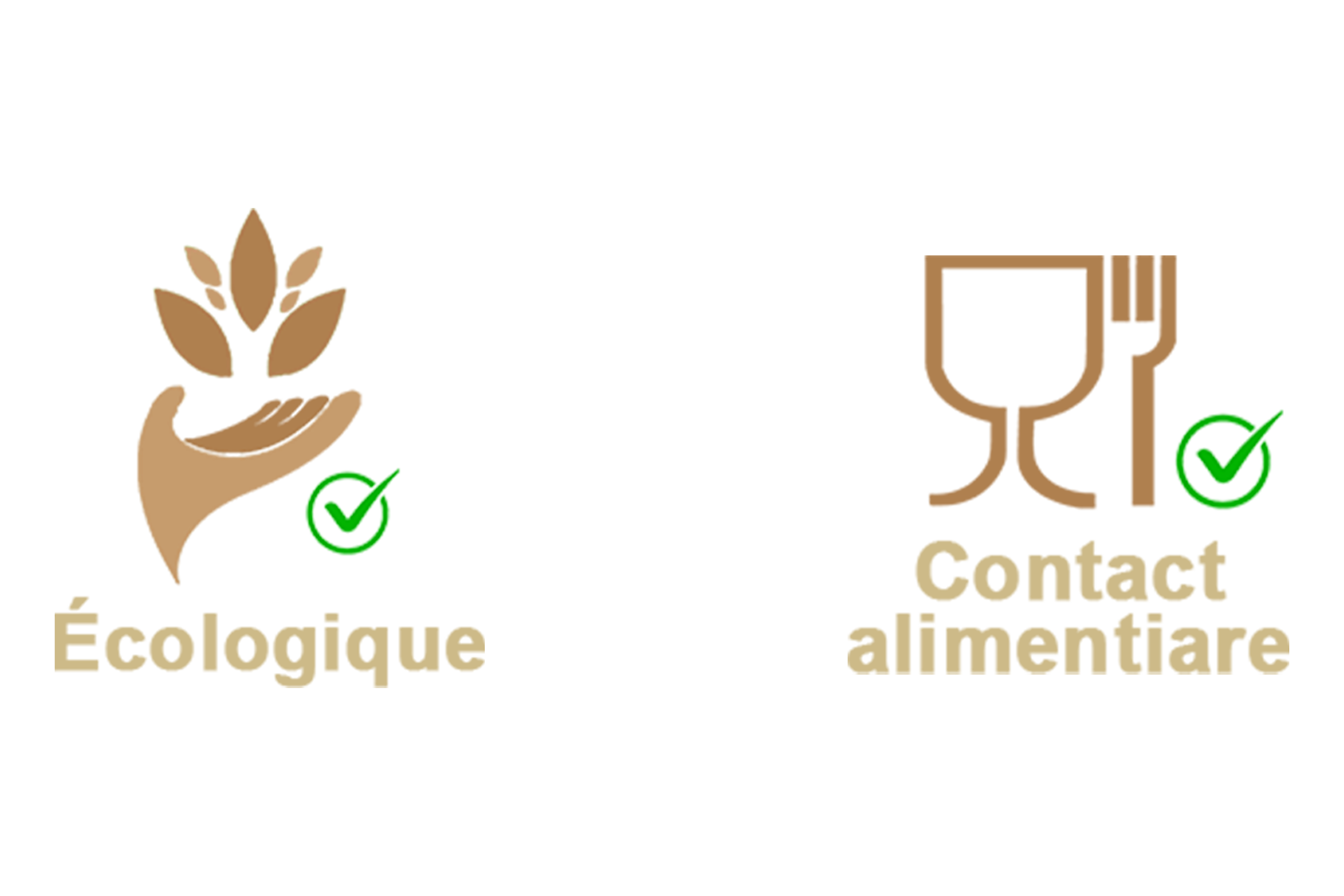 Logos ecolo et contact alimentaire